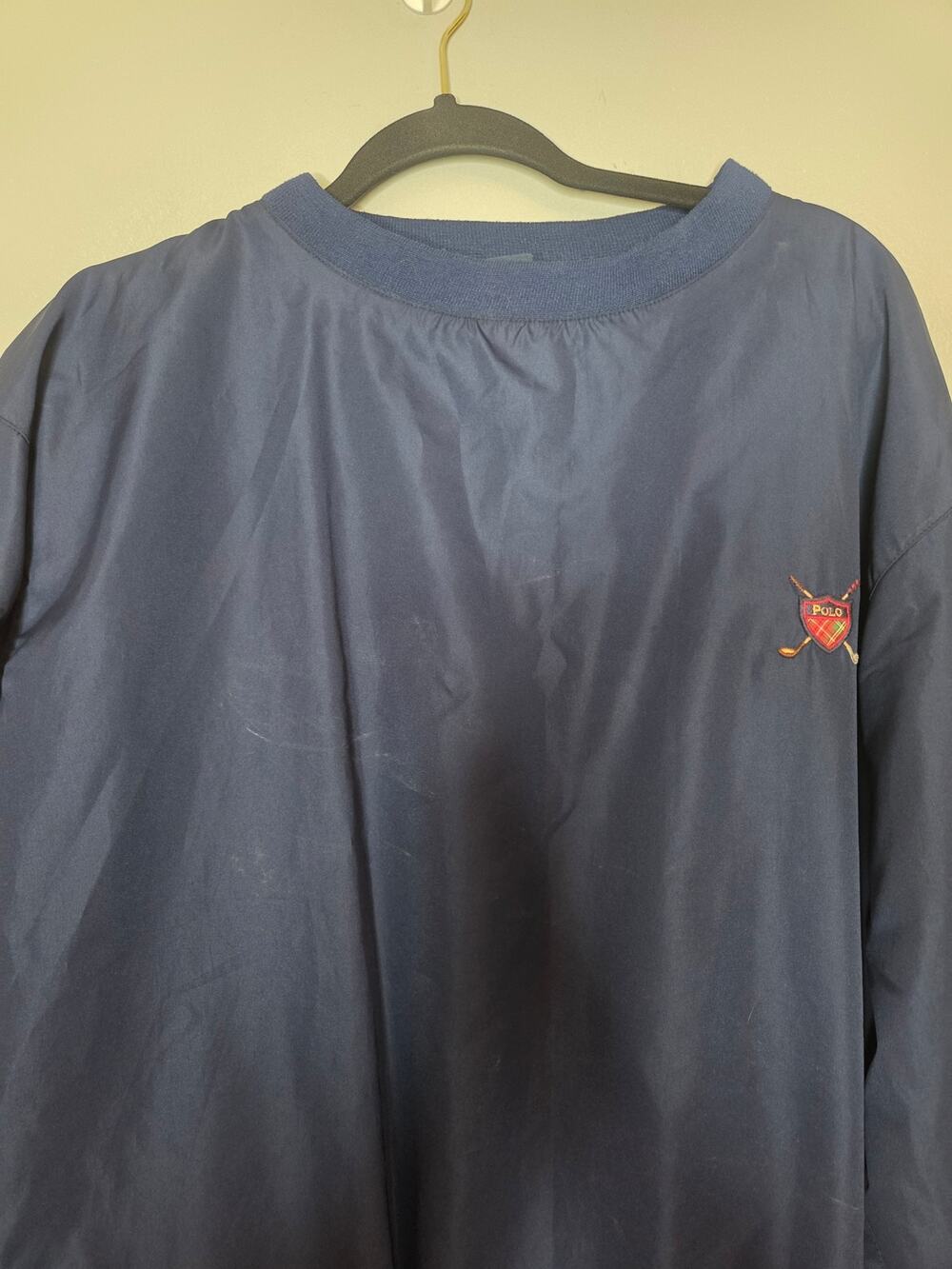 Polo Ralph Lauren Golf Mens Large Navy Blue Pullover Vintage
